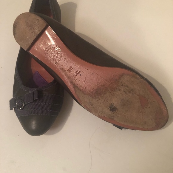 GUILLAUME HINFRAY leather taupe with cute ribbon as seen. - Picture 2 of 3